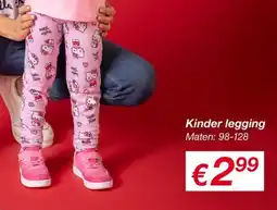 Kik Hello Kitty Kinder legging aanbieding