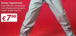 Kik Kinder regenbroek aanbieding