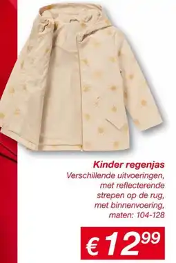 Kik Kinder regenjas aanbieding