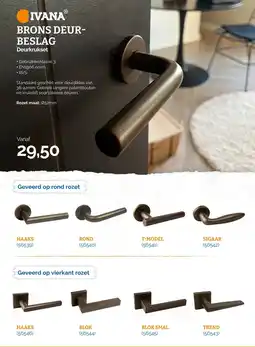 Ivana Ivana Brons Deur Beslag aanbieding