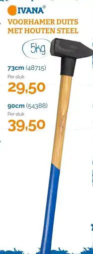 Ivana Voorhamer duits met houten steel aanbieding