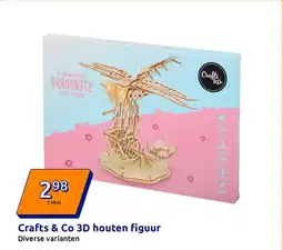 Action Crafts & Co 3D houten figuur aanbieding