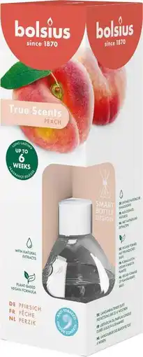 Intratuin Bolsius geurstokjes True Scents Peach 60 ml aanbieding
