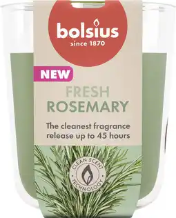 Intratuin Bolsius geurkaars True Scents Rozemarijn groen 45 uur D 8,5 H 9,7 cm aanbieding