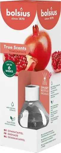 Intratuin Bolsius geurstokjes True Scents Pomegranate 60 ml aanbieding