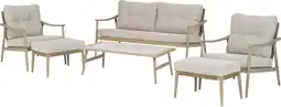 Intratuin Intratuin 4-zits loungeset met voetenbank Tara naturel aanbieding