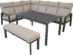 Intratuin Intratuin 6-zits loungeset Lille antraciet aanbieding