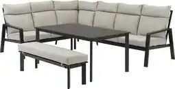 Intratuin Intratuin 6-zits loungeset Lille antraciet aanbieding