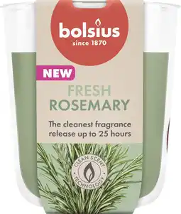 Intratuin Bolsius geurkaars True Scents Rozemarijn groen 25 uur D 7,3 H 80 cm aanbieding