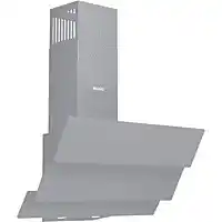 Bol.com Wiggo WE-B643G(G) - Schuine Afzuigkap - 60cm - Grijs Triple Glas aanbieding