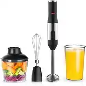 Bol.com CoolHome Powerblend M1 Staafmixer - 4-in-1 staafmixer Set - 1200Watt - Zwart aanbieding