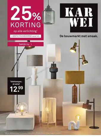 Karwei Tafellampen aanbieding