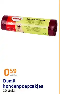 Action Dumil hondenpoepzakjes aanbieding