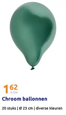 Action Chroom ballonnen aanbieding