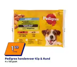 Action Pedigree hondenvoer Kip & Rund aanbieding