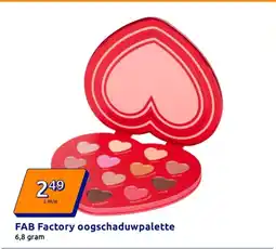 Action FAB Factory oogschaduwpalette aanbieding