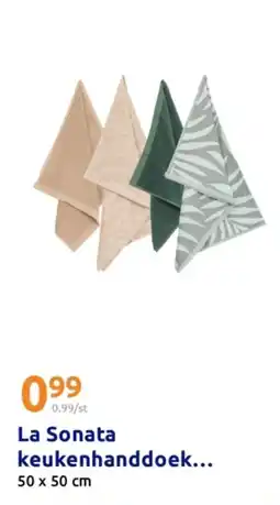 Action La Sonata keukenhanddoek aanbieding