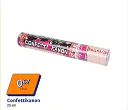 Action Confettikanon aanbieding
