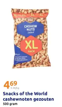 Action Snacks of the World cashewnoten gezouten aanbieding