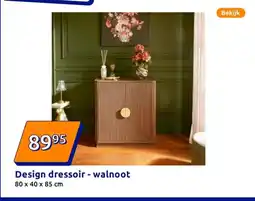 Action Design dressoir walnoot aanbieding