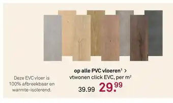 Karwei Op alle PVC vloeren vtwonen click EVC aanbieding