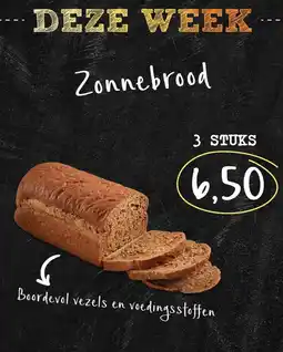 Bakkerij 't Stoepje Zonnebrood aanbieding