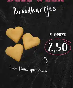 Bakkerij 't Stoepje Broodhartjes aanbieding