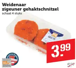 Lekker Makkelijk Weidenaar zigeuner gehaktschnitzel aanbieding