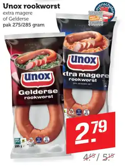 Lekker Makkelijk Unox rookworst aanbieding