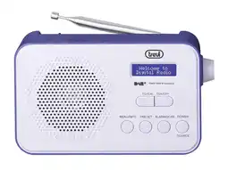 Bol.com Trevi - Draagbare radio DAB/DAB+ 7F92 Blauw/wit aanbieding