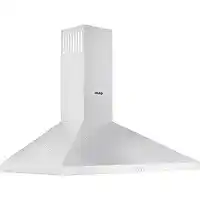 Bol.com Wiggo WE-A930P(W) - Wandschouw Afzuigkap - 90cm - Wit aanbieding