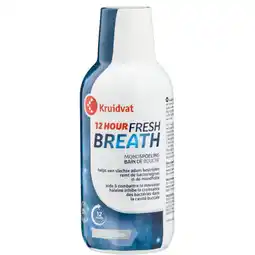 Kruidvat Kruidvat 12 Hour Fresh Breath Mondspoeling aanbieding