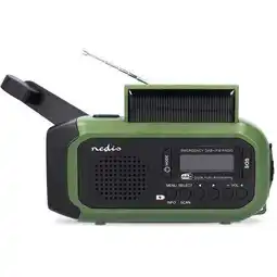 ANWB Nedis Noodradio DAB+ / FM Opwindbaar & Batterijen Groen aanbieding