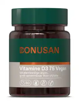 De Online Drogist Bonusan Vitamine D3 75mcg Vegan Softgels aanbieding