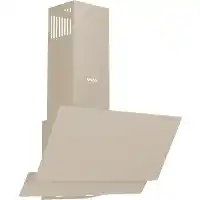 Bol.com Wiggo WE-A642G(C)- Schuine Afzuigkap - 60cm - Creme Glas aanbieding