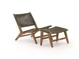 Kees Smit Bellagio Elcito lounge tuinstoel met voetenbank aanbieding