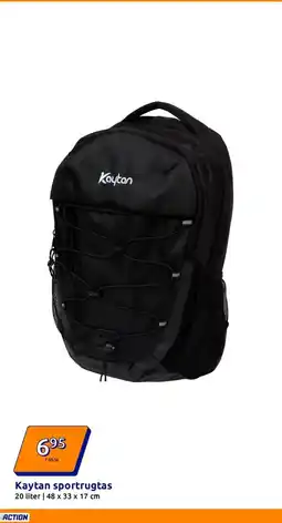 Action Kaytan sportrugtas aanbieding