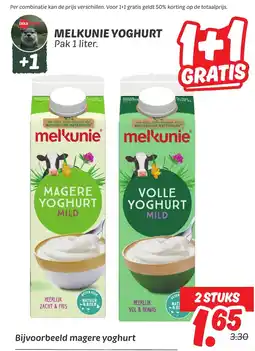 Dekamarkt Melkunie yoghurt aanbieding