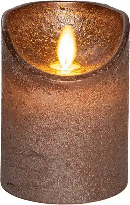 Intratuin Anna's Collection LED stompkaars met timer brons D 7,5 H 10 cm aanbieding