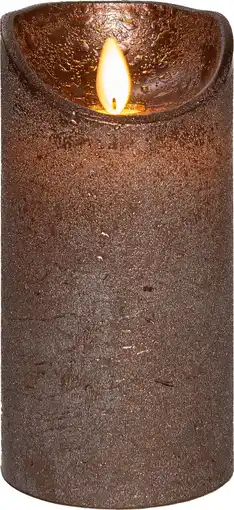 Intratuin Anna's Collection LED stompkaars met timer brons D 7,5 H 15 cm aanbieding