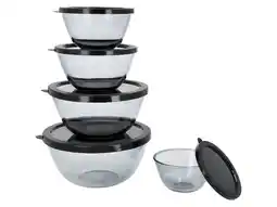 Lidl SILVERCREST Glazen schalen 5-delig aanbieding
