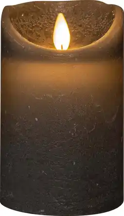 Intratuin Anna's Collection LED stompkaars met timer grijs D 7,5 H 12,5 cm aanbieding