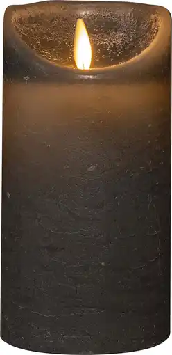 Intratuin Anna's Collection LED stompkaars met timer grijs D 7,5 H 15 cm aanbieding