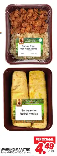 Dekamarkt Warung maaltijd aanbieding