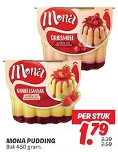 Dekamarkt Mona pudding aanbieding
