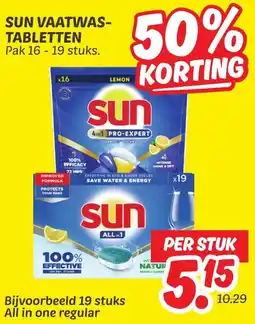 Dekamarkt Sun vaatwastabletten aanbieding