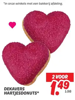 Dekamarkt Dekavers hartjesdonuts aanbieding