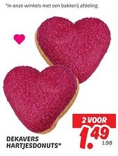 Dekamarkt Dekavers hartjesdonuts aanbieding