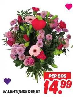Dekamarkt Valentijnsboeket aanbieding