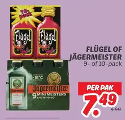 Dekamarkt Flügel of jägermeister aanbieding